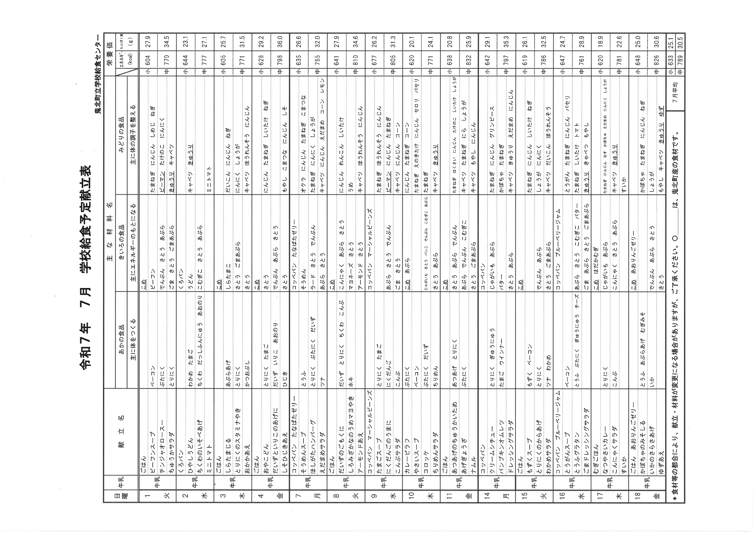 ７月献立表_page-0001